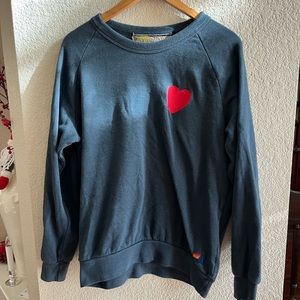 Aviator Nation Heart Crewneck size L